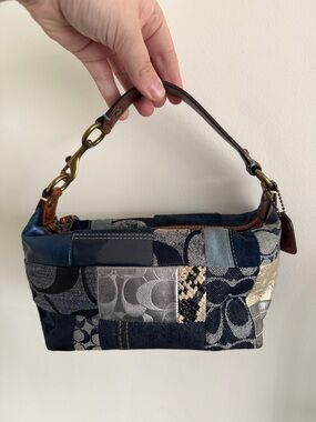 Coach 2006 Denim Patchwork Mini Bag